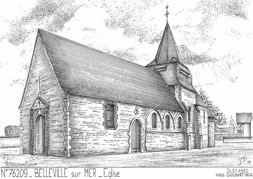 N 76209 - BELLEVILLE SUR MER - église